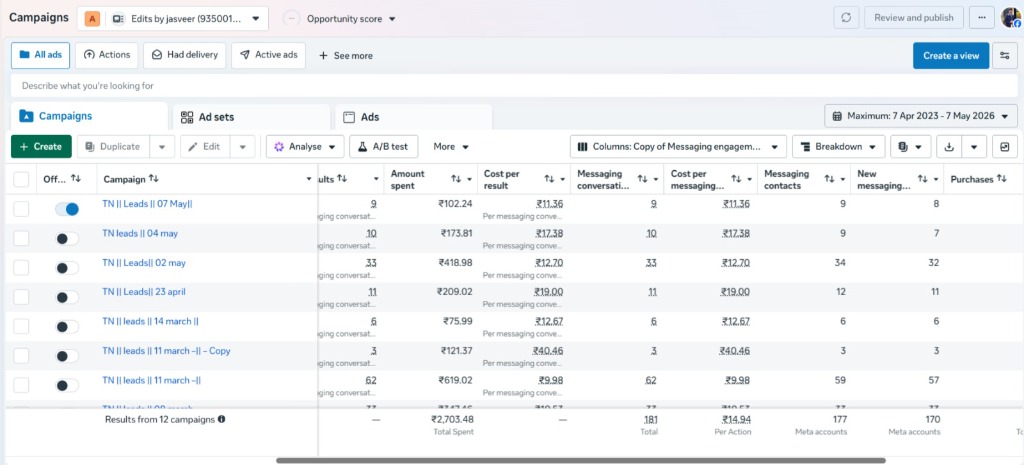 Meta Ads Campaign Result 4